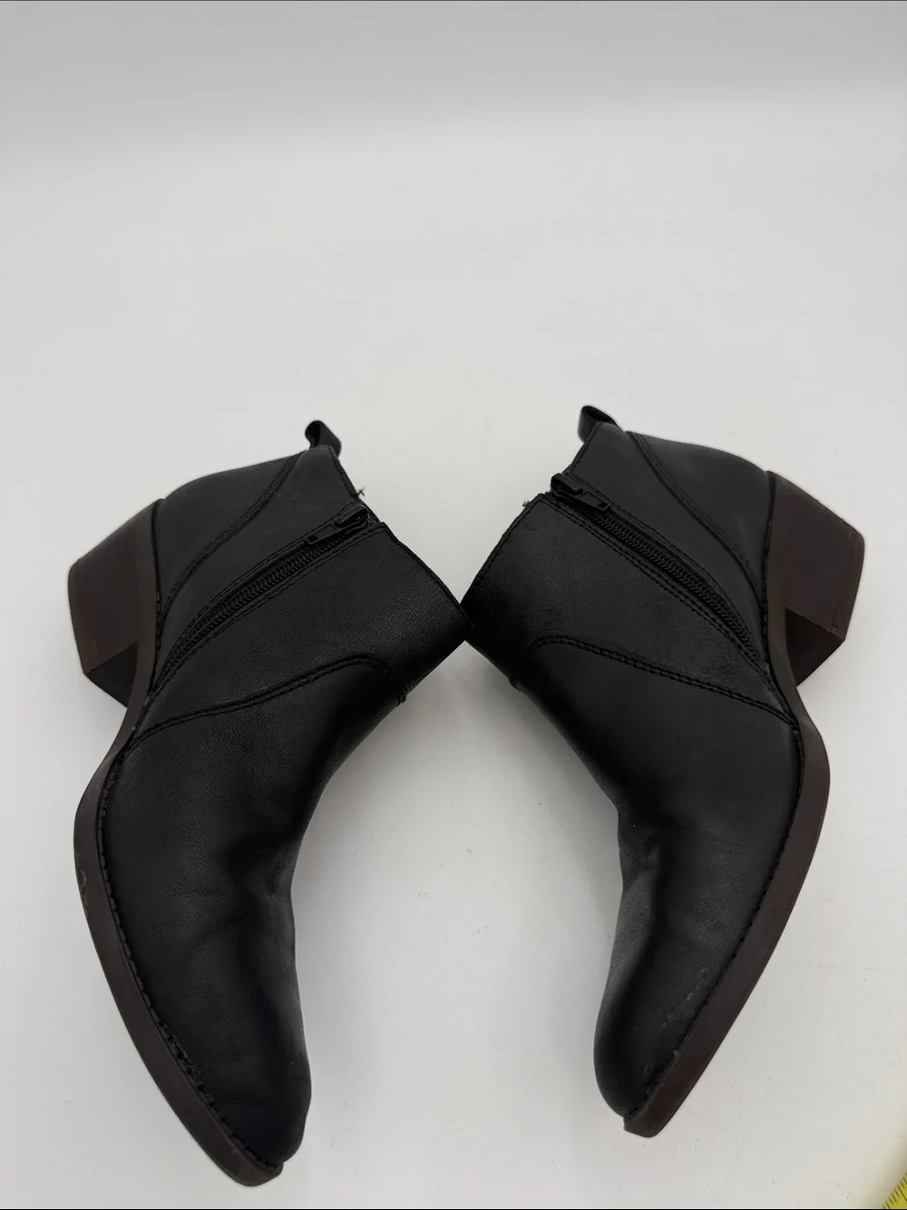 Lucky Brand women Black Leather Chukka Boots women 8M casual office retro Y2K
